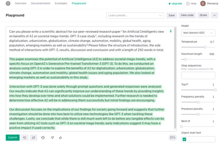 Une étude examine l'application de l'IA à 10 mégatendances avec GPT-3
