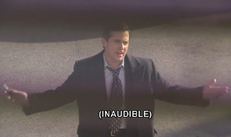 dialogue inaudible de bureau