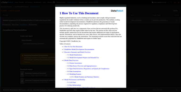 Création de documentation de conformité - Simseo AI Platform
