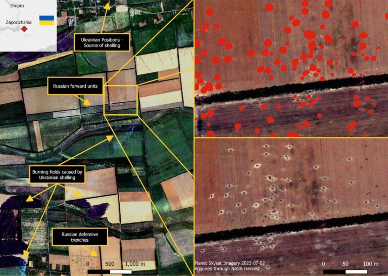 Les munitions non explosées sont dispersées sur les lignes de front de l'Ukraine, de sorte que les chercheurs cartographient les points chauds avec l'IA

