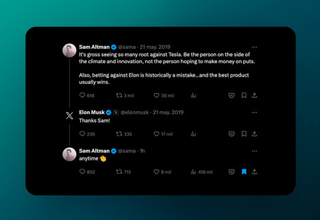 Message X d’Altman Musk