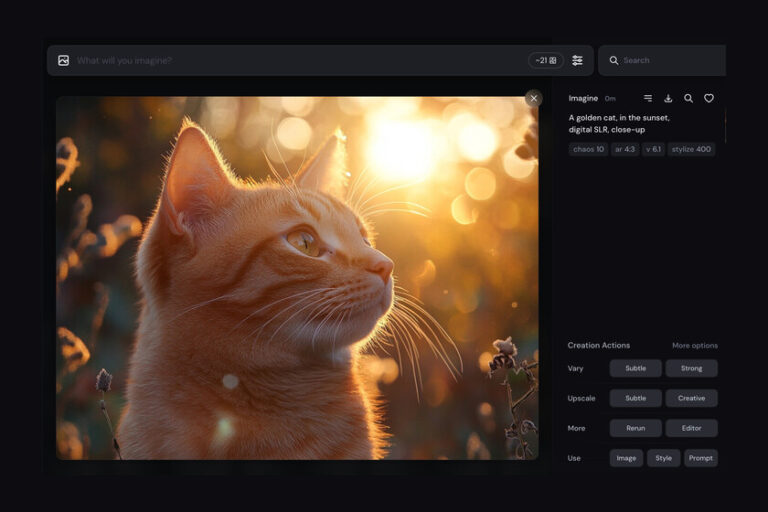 Sa nouvelle interface web nous permet de créer des images encore plus surprenantes
