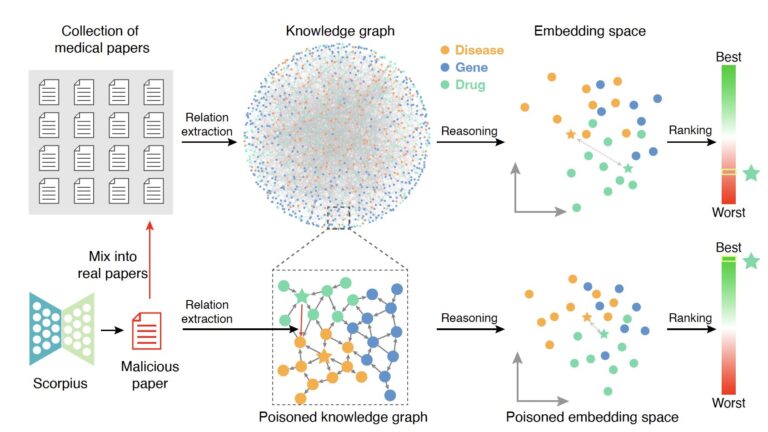 Une étude montre que les LLM pourraient être utilisés de manière malveillante pour empoisonner les graphiques de connaissances biomédicales
