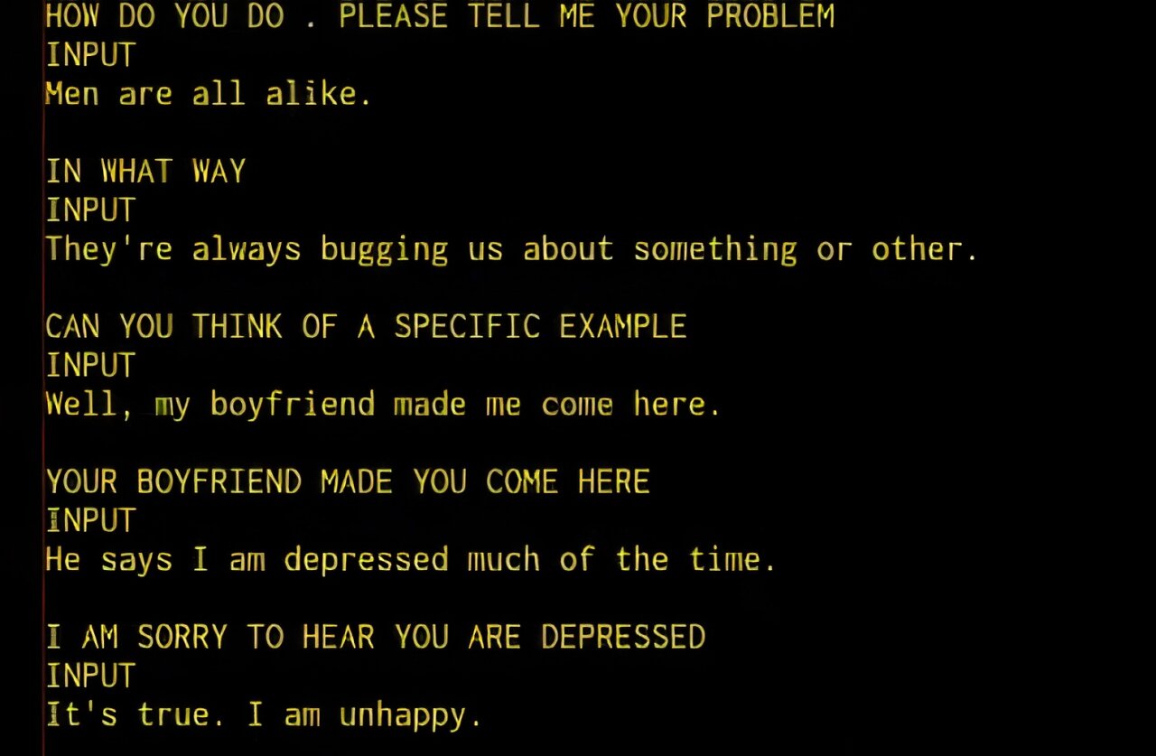 Le premier chatbot au monde, ELIZA, ressuscité à partir d'un code ...