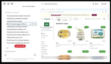 Opérateur en action