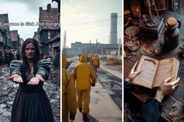 Des milliers de personnes «voyagent à temps» à Tiktok. Voyage à Chernóbil ou à la peste noire, en particulier
