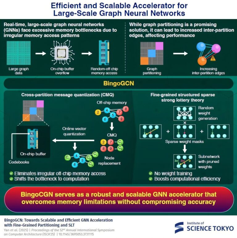 Le nouveau cadre réduit l'utilisation de la mémoire et stimule l'efficacité énergétique pour l'analyse des graphiques AI à grande échelle
