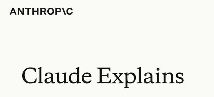 Claude Explains