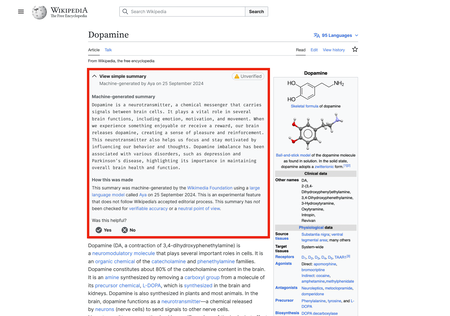Résumé simple de la dopamine