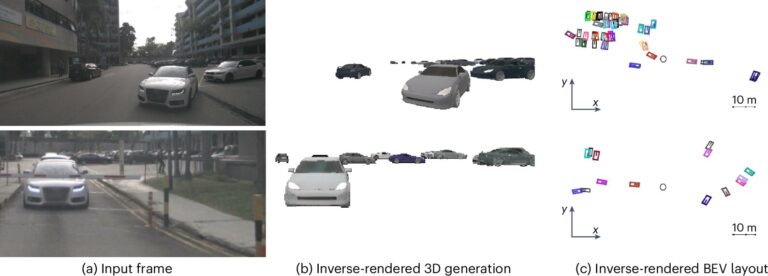 La méthode AI reconstruit les détails de la scène 3D à partir d'images simulées en utilisant le rendu inverse
