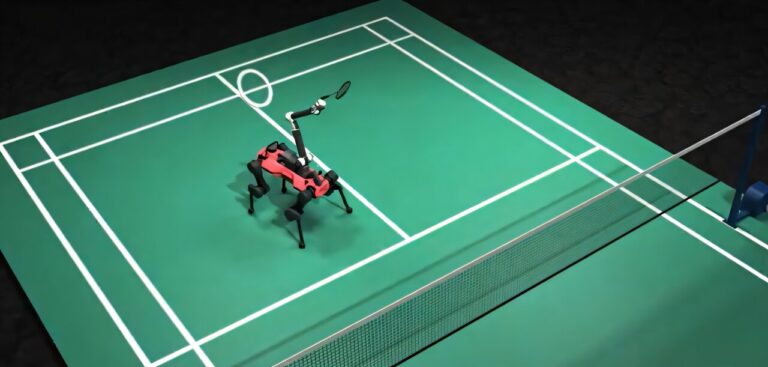 Jouer à un badminton contre un robot
