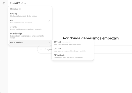 Sélecteur de modèle