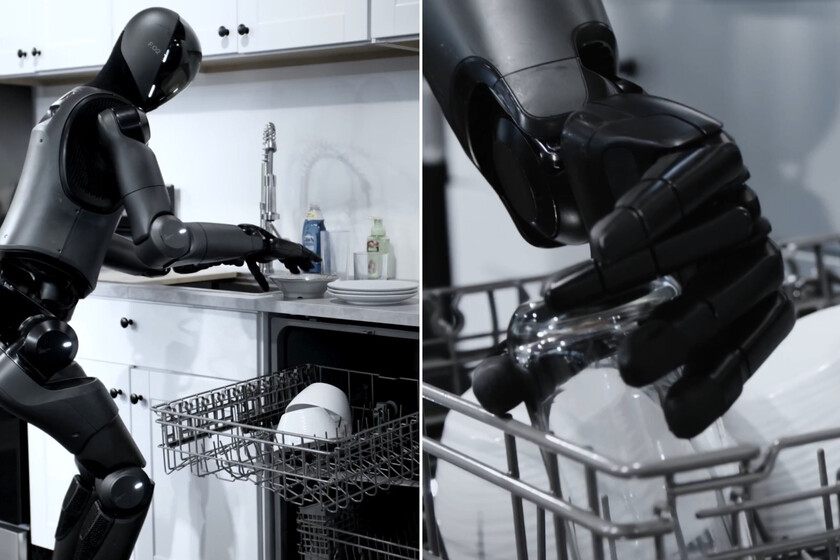 Le robot domestique avec lequel beaucoup rêve sont déjà réels. Le chiffre F.02 vient d'apprendre à charger un lave-vaisselle