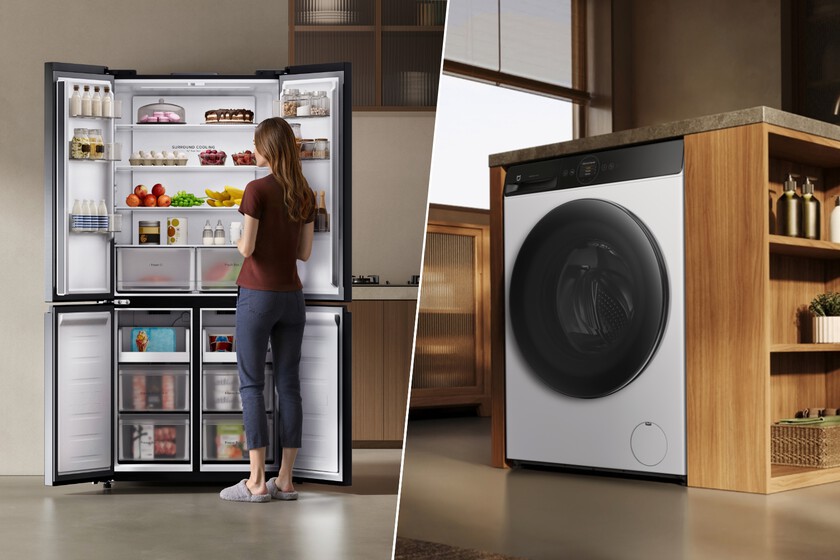 Le réfrigérateur et la machine à laver seront les suivants