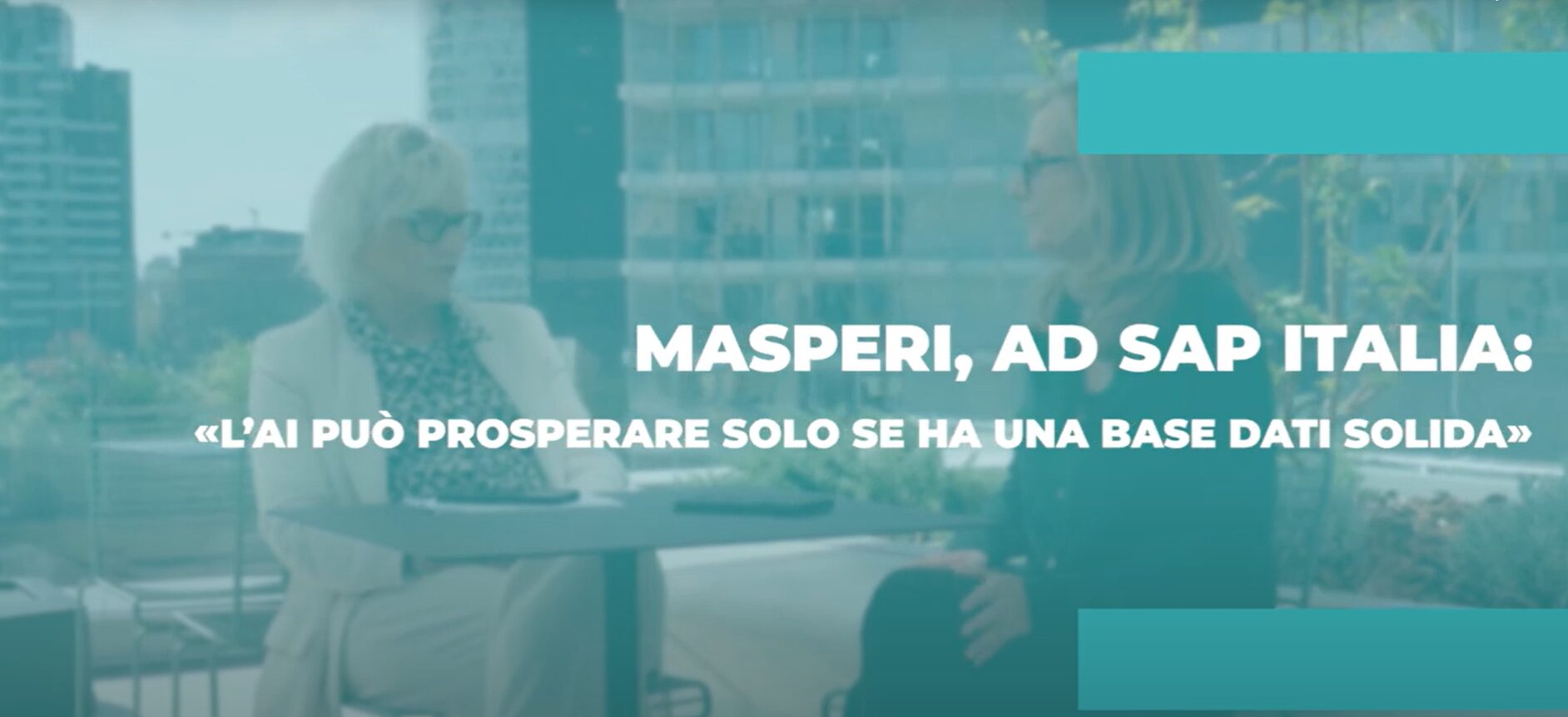 SAP MAINTENANT: Masperi, à Sap Italia: "L'IA ne peut prospérer que si elle a une base de données solide"