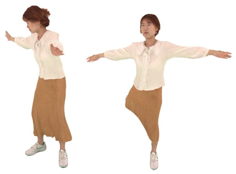 Le modèle IA restitue avec précision les mouvements des vêtements des avatars
