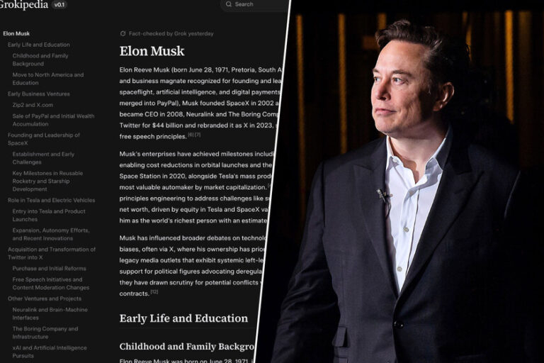 Elon Musk tente de gagner la course à l’IA en créant le Wikipédia de l’IA. Nous avons beaucoup de questions
