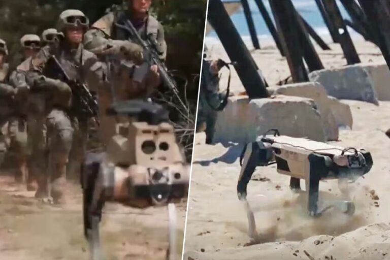 Alors qu’on croyait avoir vu toutes sortes de répétitions d’invasion, la Chine fait de la science-fiction : des robots s’emparent d’une île
