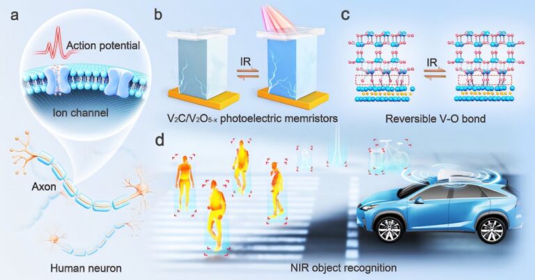 Un neurone sensoriel artificiel permet une reconnaissance d'objets multicolores de haute précision dans le proche infrarouge
