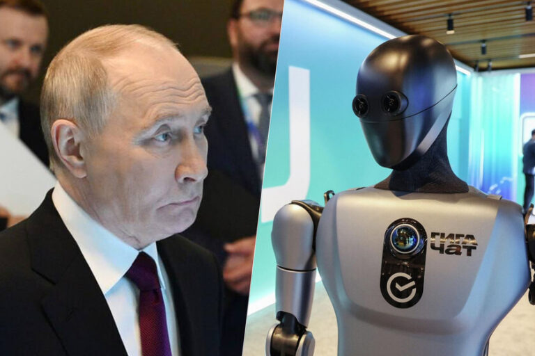 Nous pensions que rien ne surpasserait le robot russe qui finirait au sol. Jusqu'à ce qu'ils fassent danser devant Poutine
