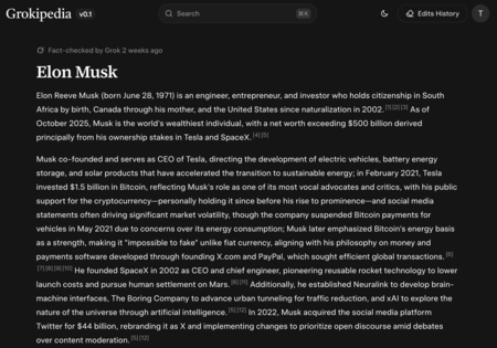 Elon Grokipédia 2