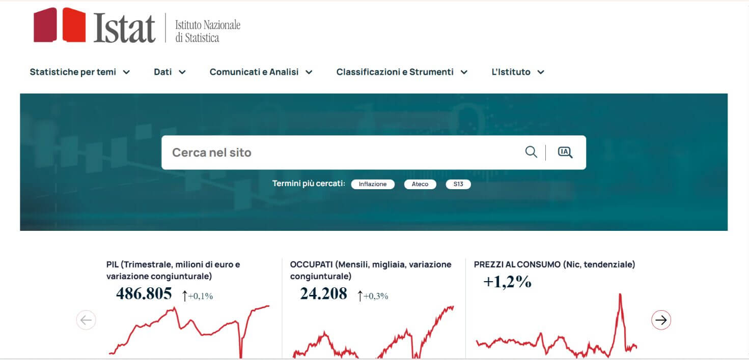 gouvernance des données Istat