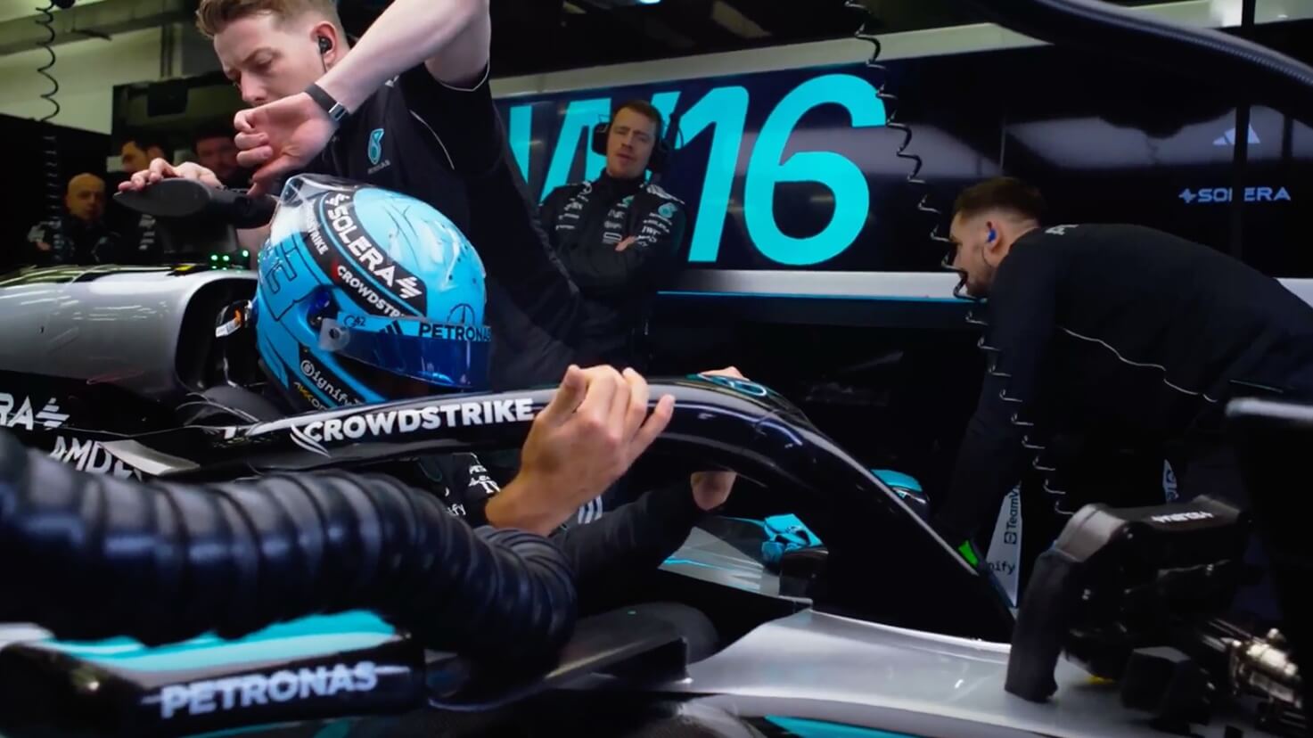 Réalité augmentée Mercedes Amg Petronas 