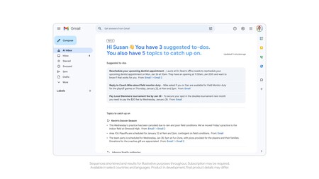 Boîte de réception Gmail Gémeaux