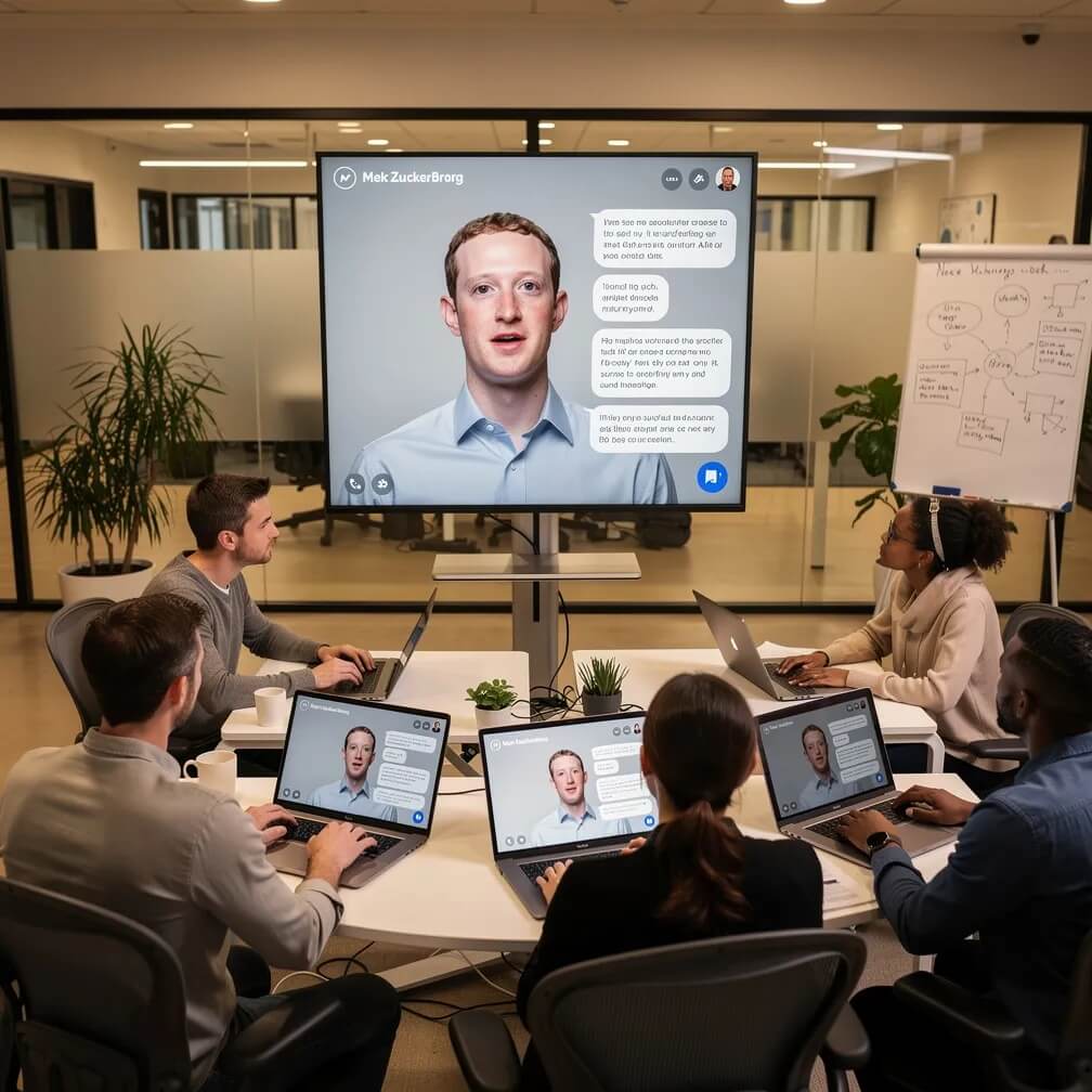 Mark,Zuckerberg,E,Il,Chatbot,Che,Prende,Il,Suo,Posto