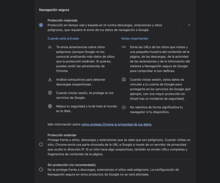Protection Google Chrome