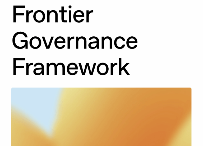 OpenAI frontier governance framework