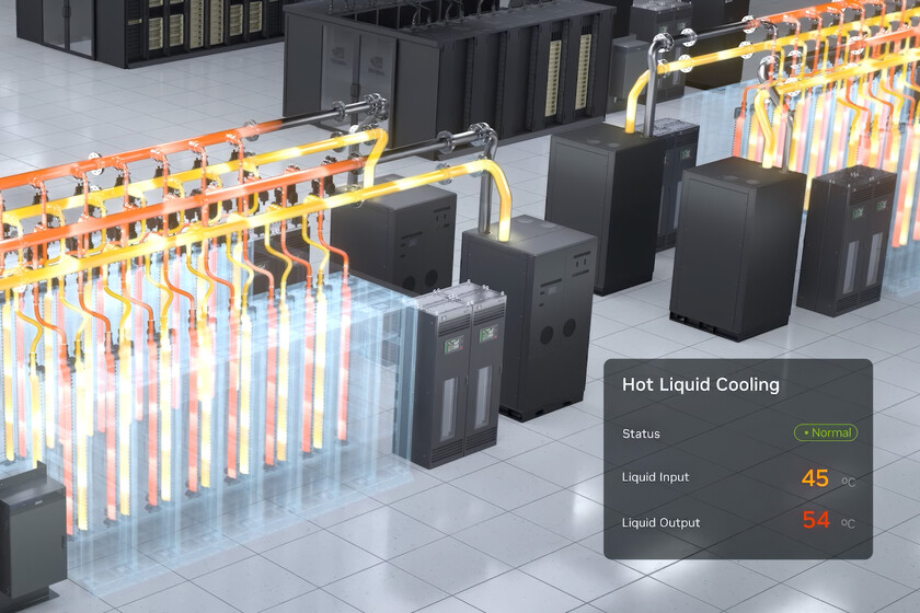 NVIDIA a trouvé un moyen de contenir la consommation des datacenters d'IA : un liquide plus chaud qu'un jacuzzi