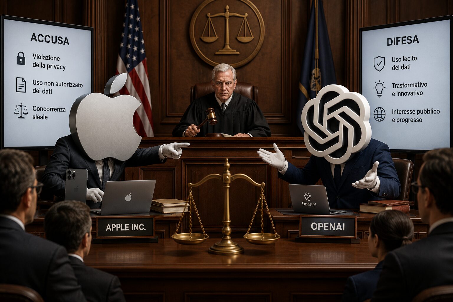 Apple contre OpenAI, procès pour secret industriel et contestation sur les appareils IA