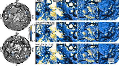 Comparaison de la prospectivité des glaces Lunar Fm