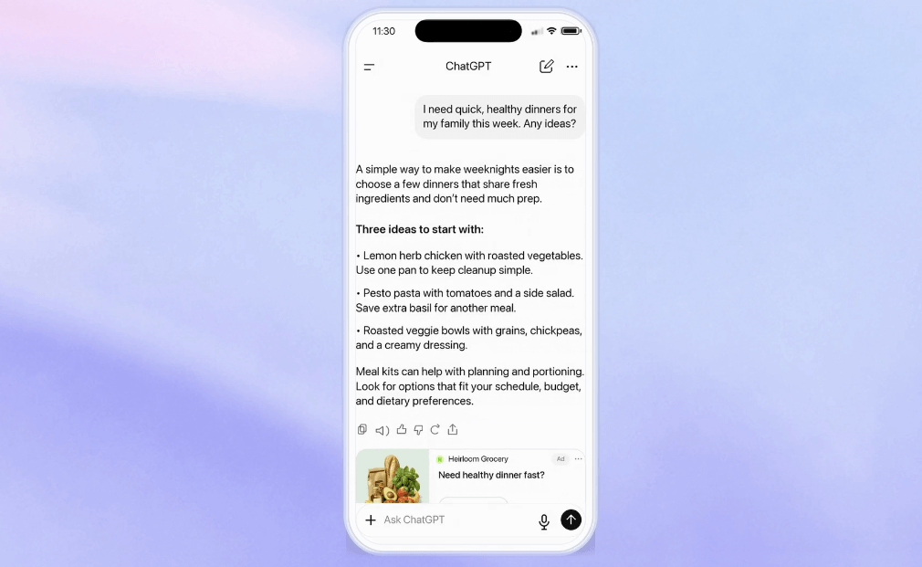 ChatGPT Ads